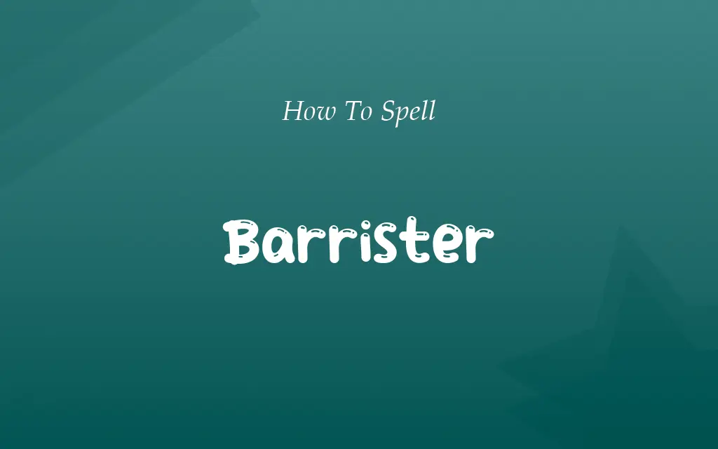 Barister or Barrister