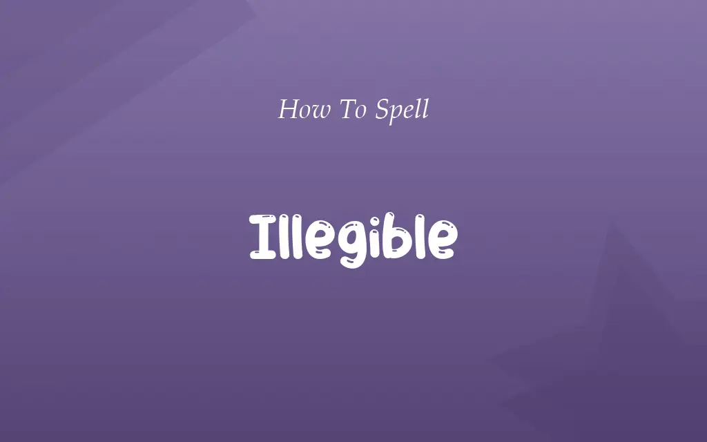 Ilegible or Illegible