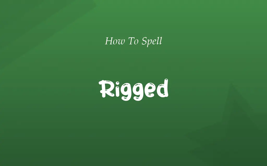 Riged or Rigged