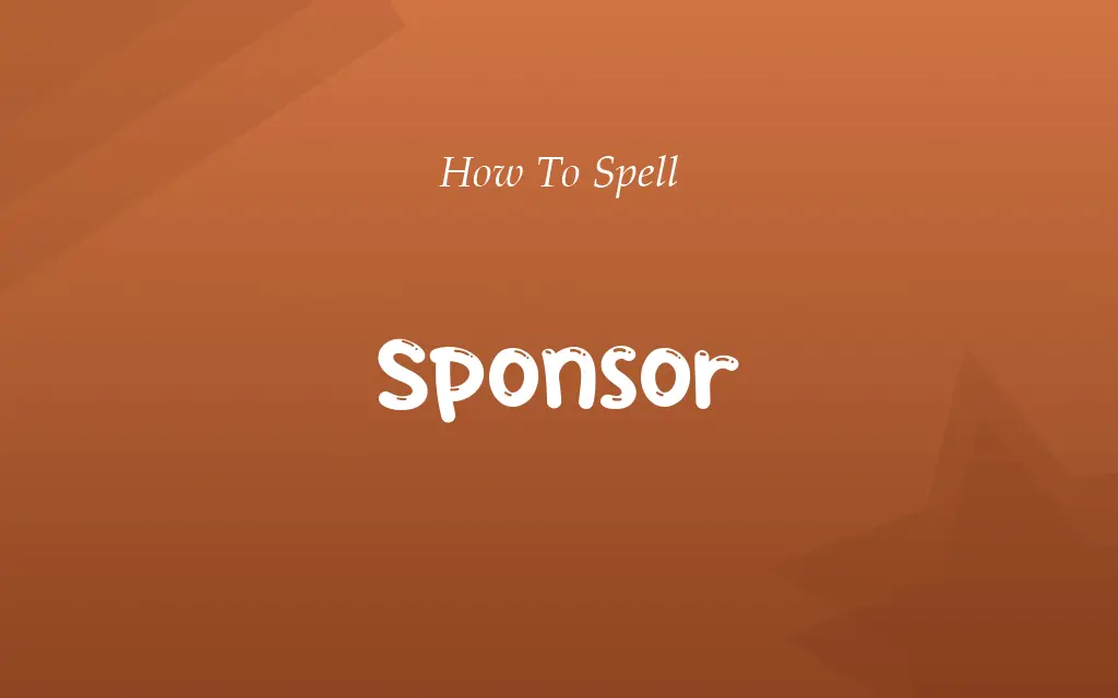 Sponser or Sponsor