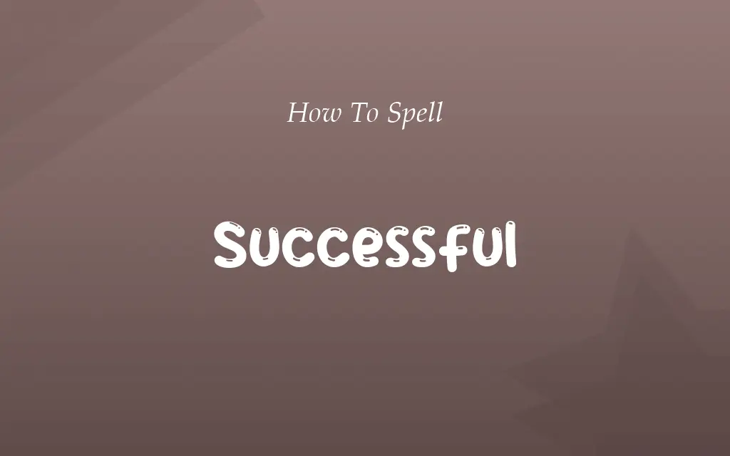 Sucessful or Successful
